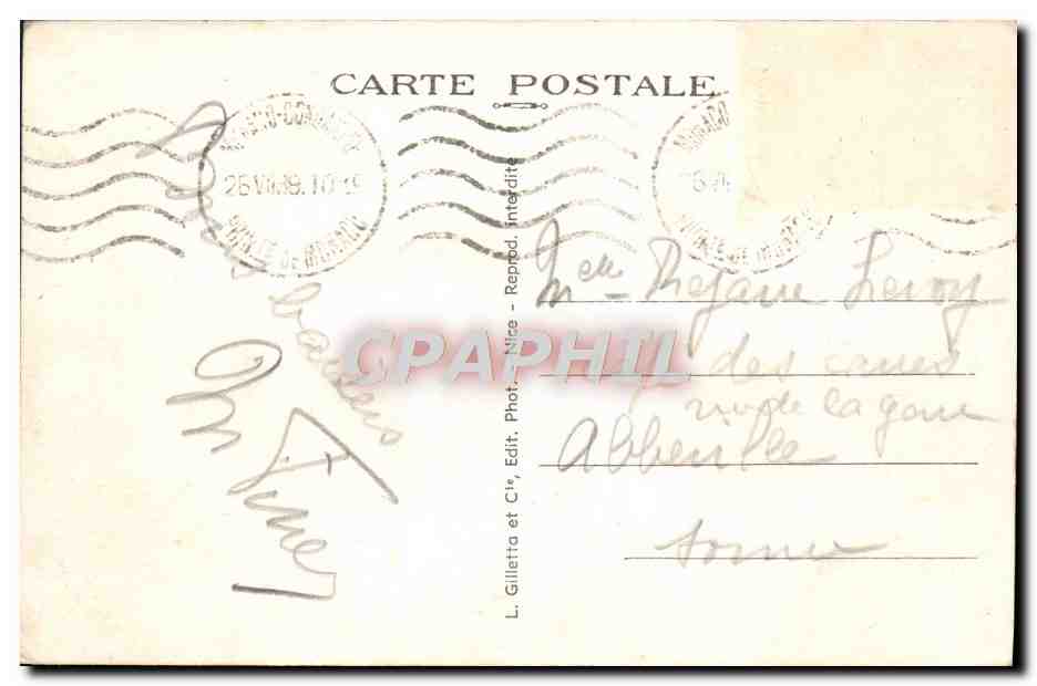 CPA Monte Carlo Vue Generale Prise du Jardin exotique Cactus — Rückseite