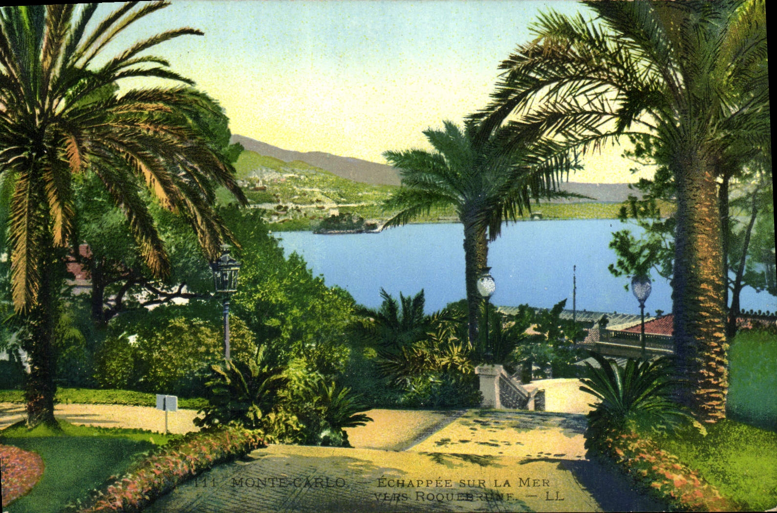 CPA Monte Carlo Echappee Sur La Mer vers Roquebrune