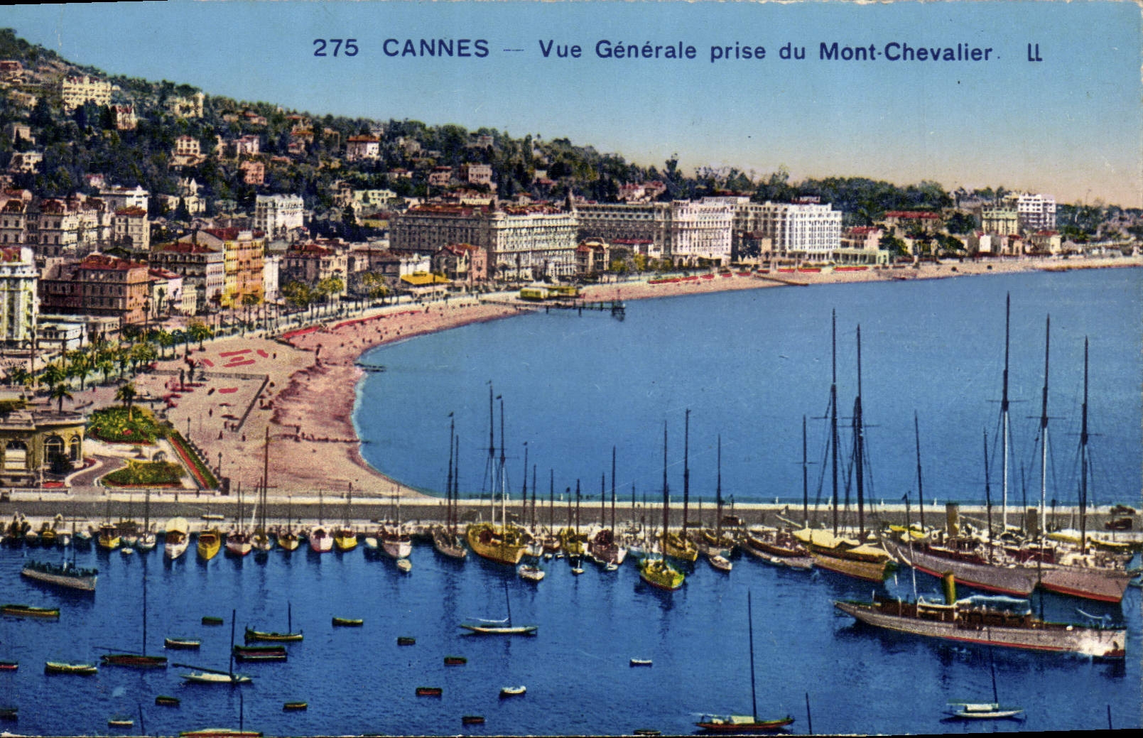 CPA Cannes Vue Generale Prise du Mont Chevalier 