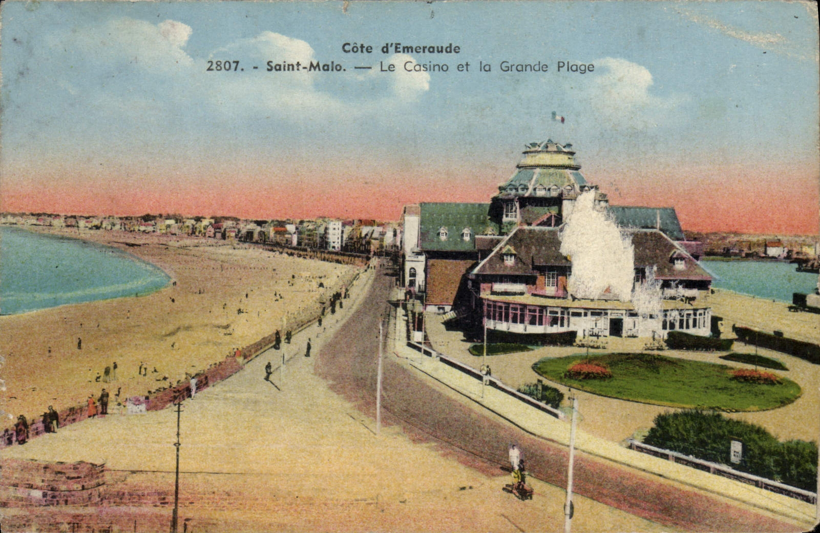 CPA Saint Malo Le Casino et la Grande Plage