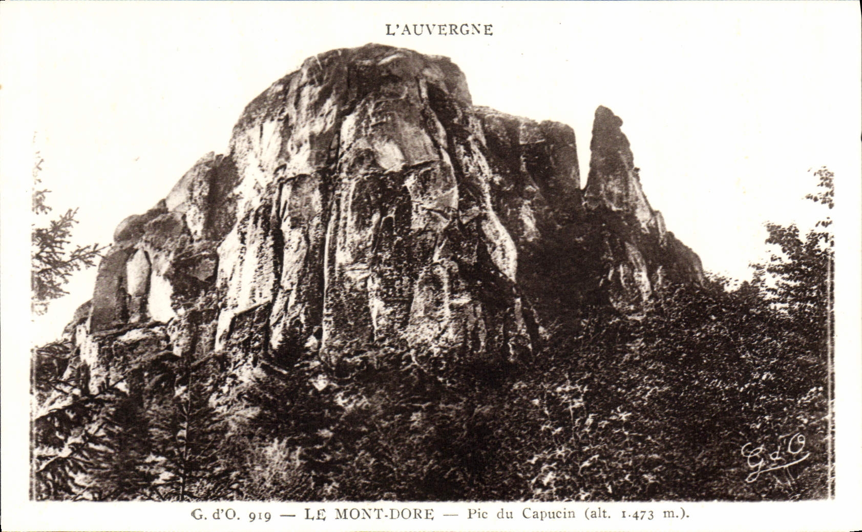 CPA L'Auvergne Le Mont Dore Pic du capucin