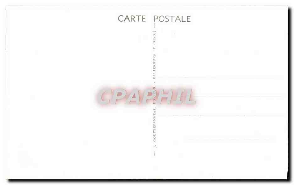 CPA L'Auvergne Le Mont Dore Pic du capucin — Verso