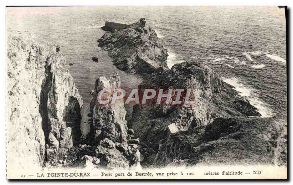 CPA La Pointe Du Raz Petit port de Bestree 