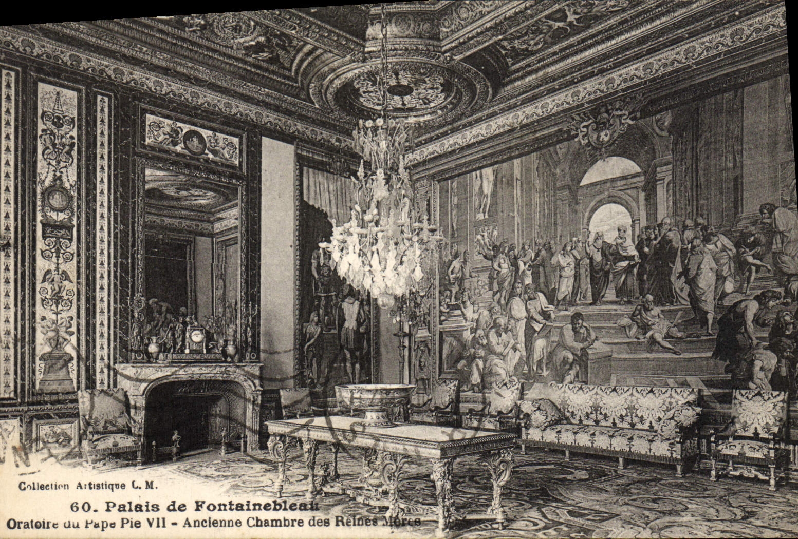 CPA Palais de Fontainebleau Oratoire du Pape Pie VII Ancienne chambre des reines