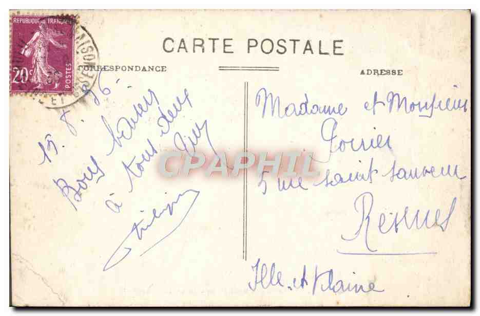 CPA Rueil Chateau de la Malmaison Salon de reception — Rückseite