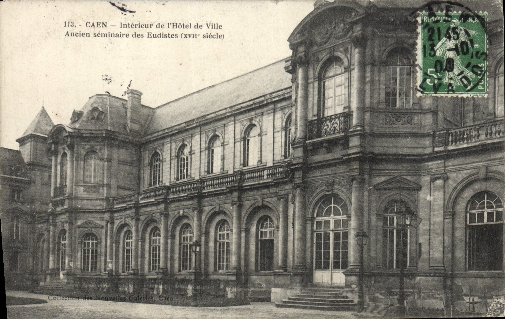 CPA Caen Interieur de L'Hotel de Ville Ancien seminaire des Eudistes