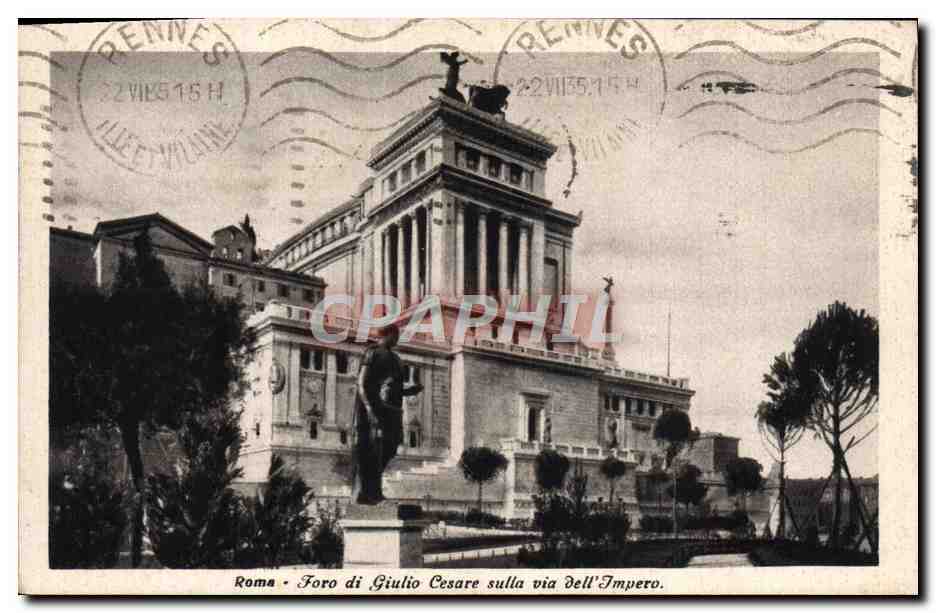 CPA Roma Foro di Giulio Cesare Sulla Via Dell Impero