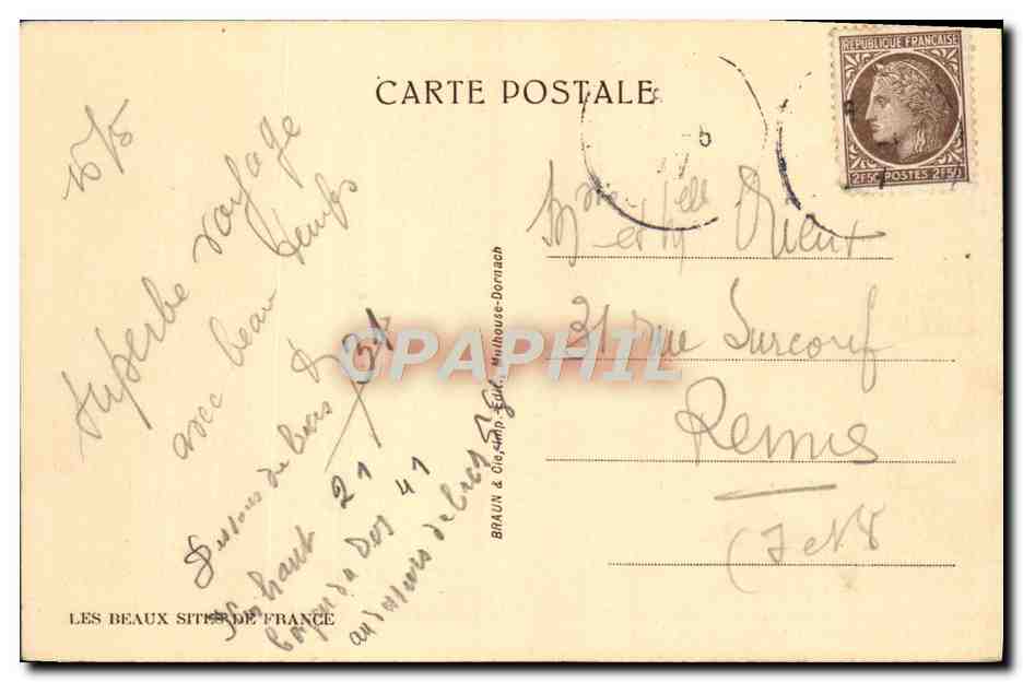 CPA Geraromer Le Lac Et La Ville — Rückseite