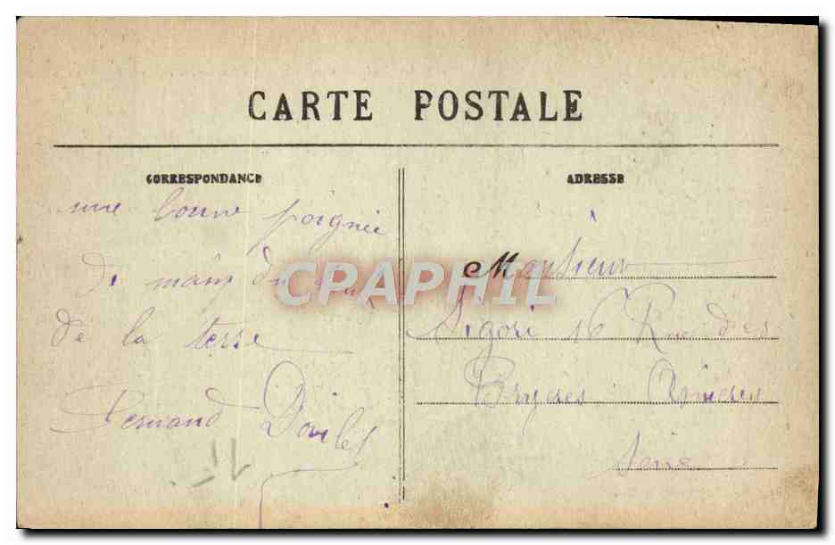 CPA Le Pointe du Raz La Plage et la Bale des Trepasses — Rückseite