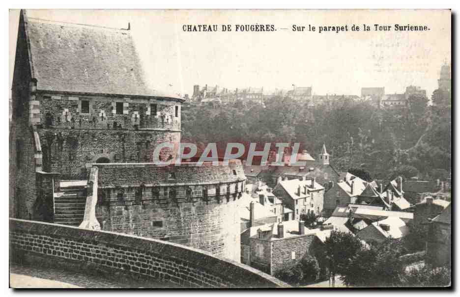 Château de Fougères — Sur le parapet de la Tour Surienne