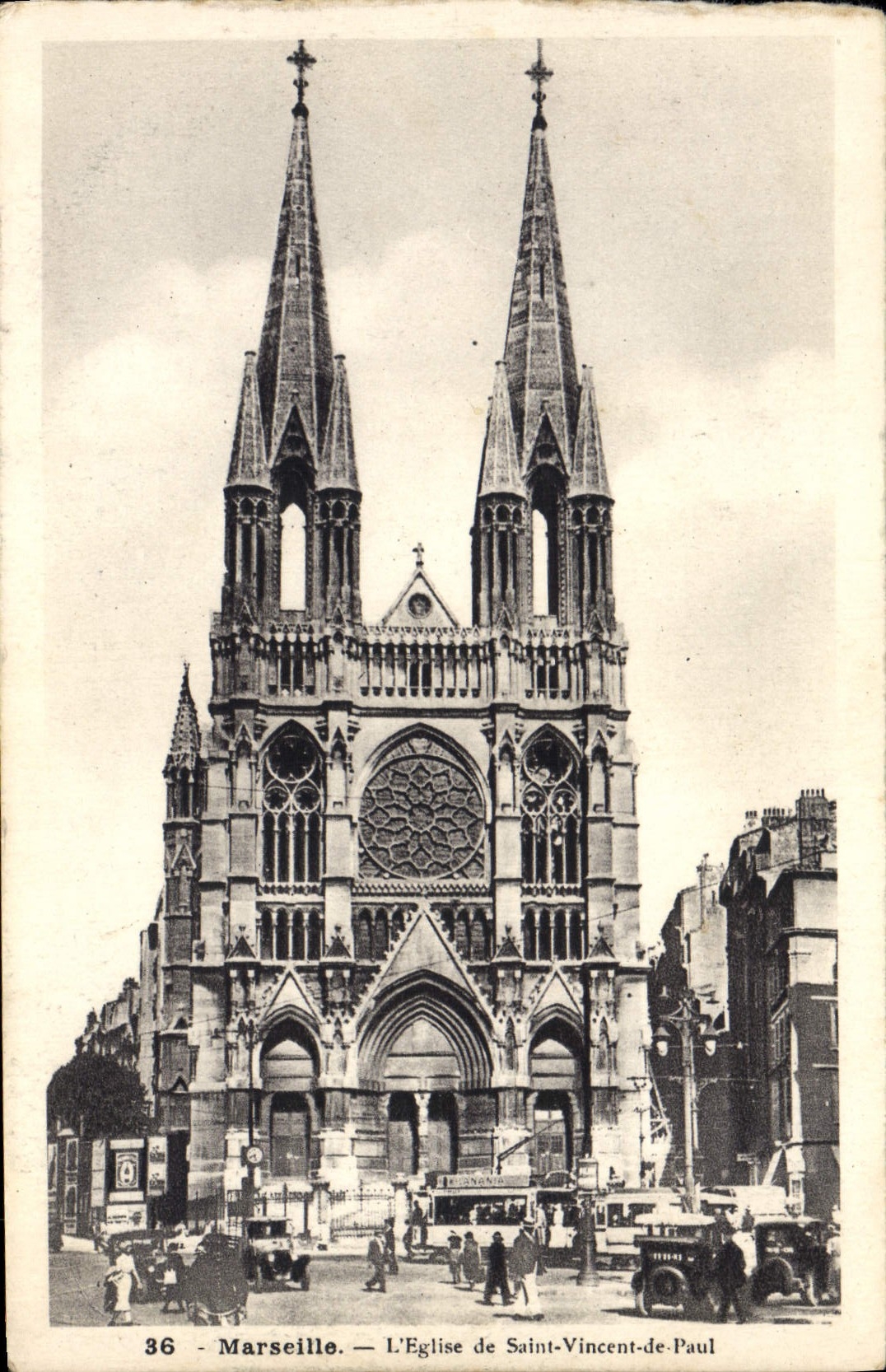 CPA Marseille L'Eglise de Saint Vincent de Paul