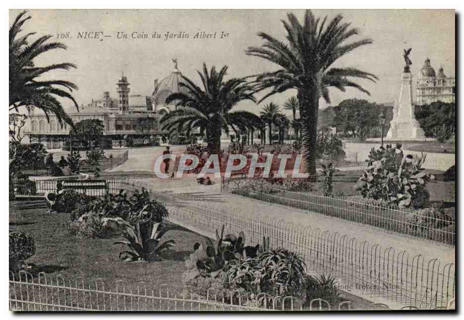 CPA Nice Un Coin Du Jardin Albert 1er