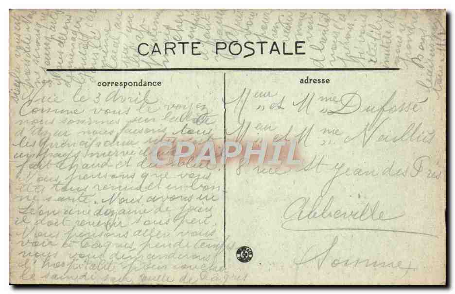 CPA Nice Un Coin Du Jardin Albert 1er — Rückseite