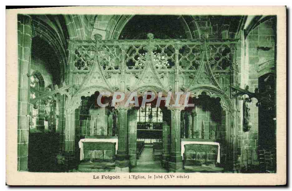 CPA Le Folgoet L'Eglise le jube