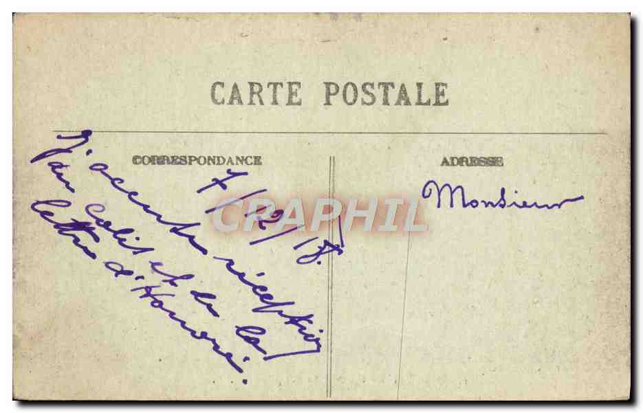 CPA Bordeaux Vue Prise en Aeroplane — Verso