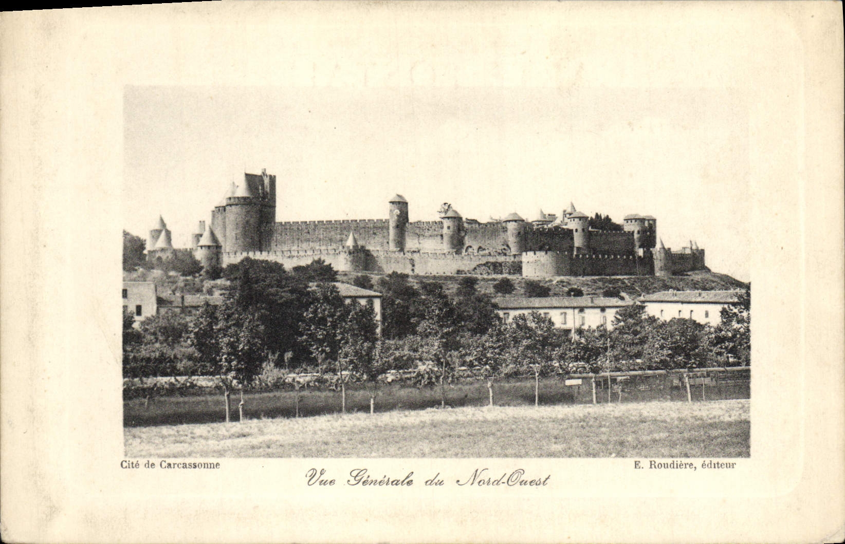 CPA Carcassonne Vue Generale du Nord Quest