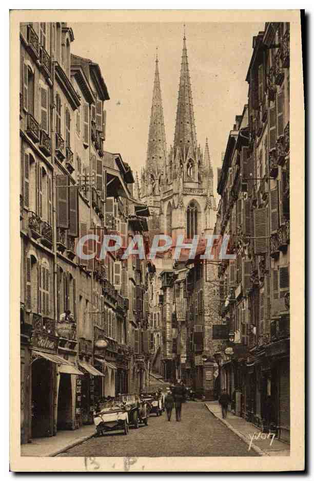 CPA Bayonne Rue du Port Neuf 