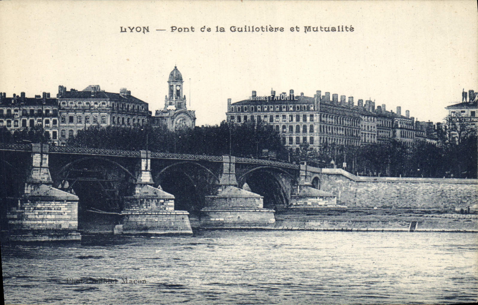 CPA Lyon Pont de la Guillotiere et Mutualite