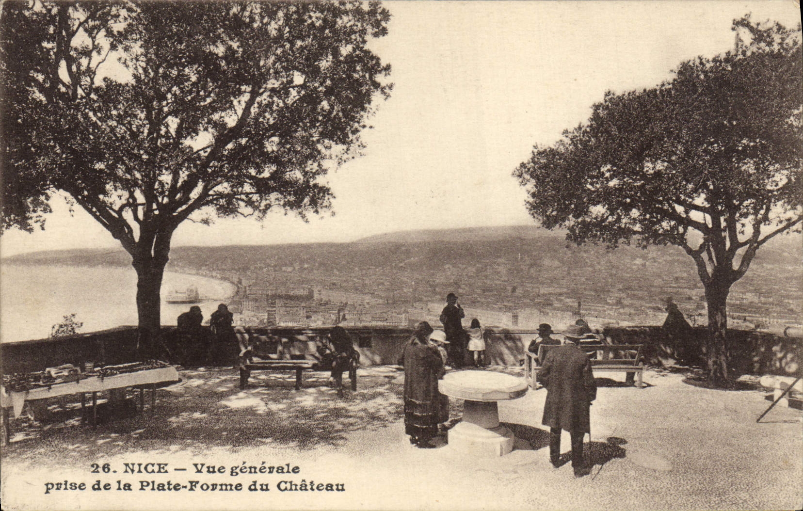 CPA Nice Vue Generale Prise de la Plate Forme du Chateau