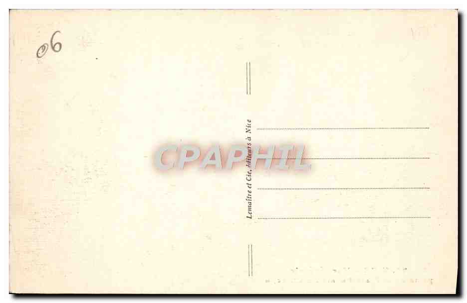 CPA Nice Vue Generale Prise de la Plate Forme du Chateau — Verso