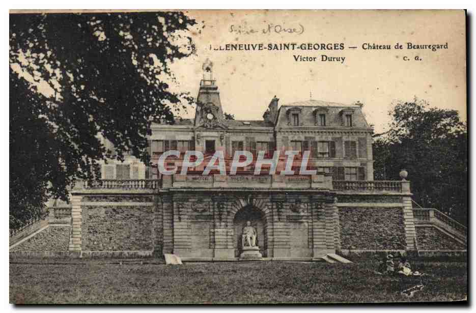 CPA Villeneuve Saint Georges Chateau de Beauregard Victor Duruy