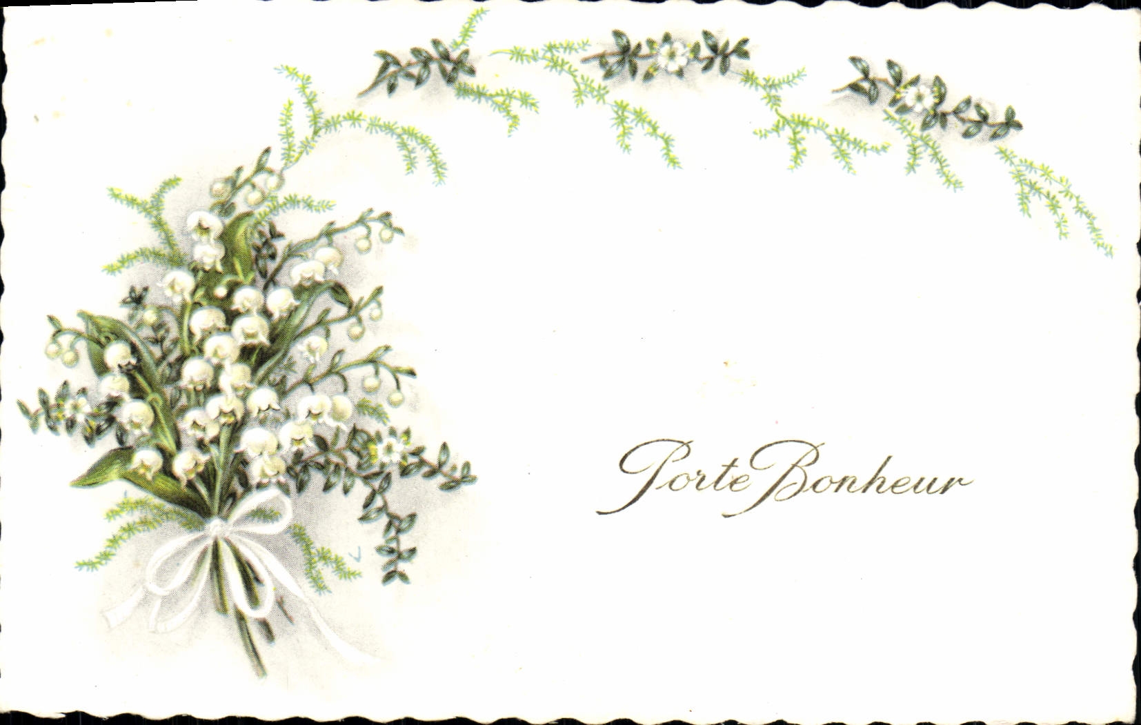 CPA Fantaisie Fleurs Muguet Bonne Fete