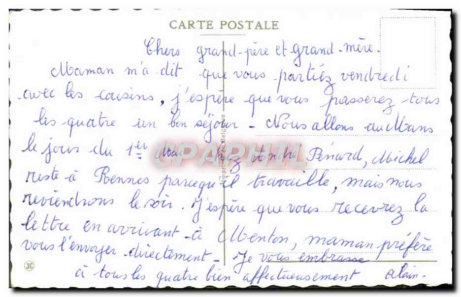 CPA Fantaisie Fleurs Muguet Bonne Fete — Verso