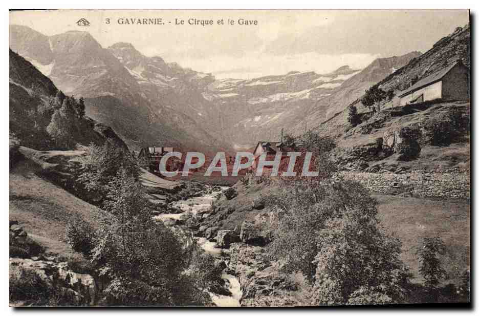 CPA Gavarnie Le Cirque et le Gave