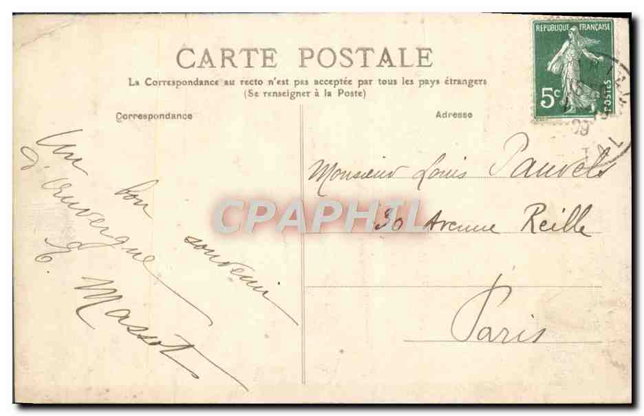 Vallée de Mandailles, Pont de Ladouze sur la Jordanne — L'Auvergne — éditeur Cantal n° 834 — Reverso