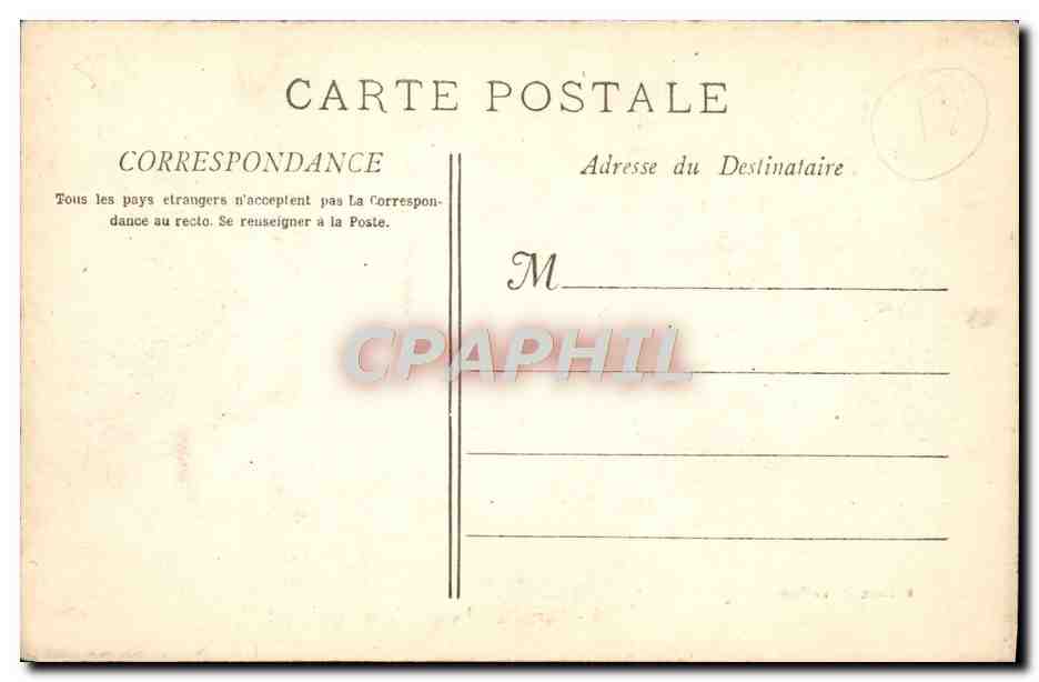 CPA Marseille La rue de la Republique Bateaux — Rückseite