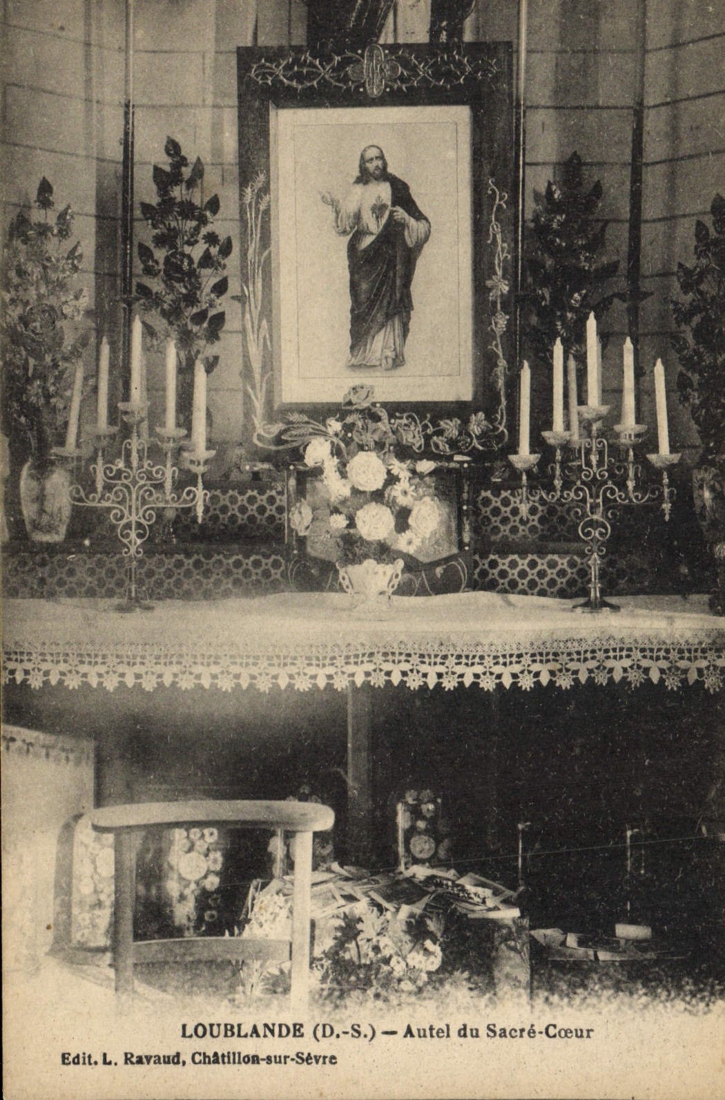 CPA Loublande Autel du Sacre Coeur
