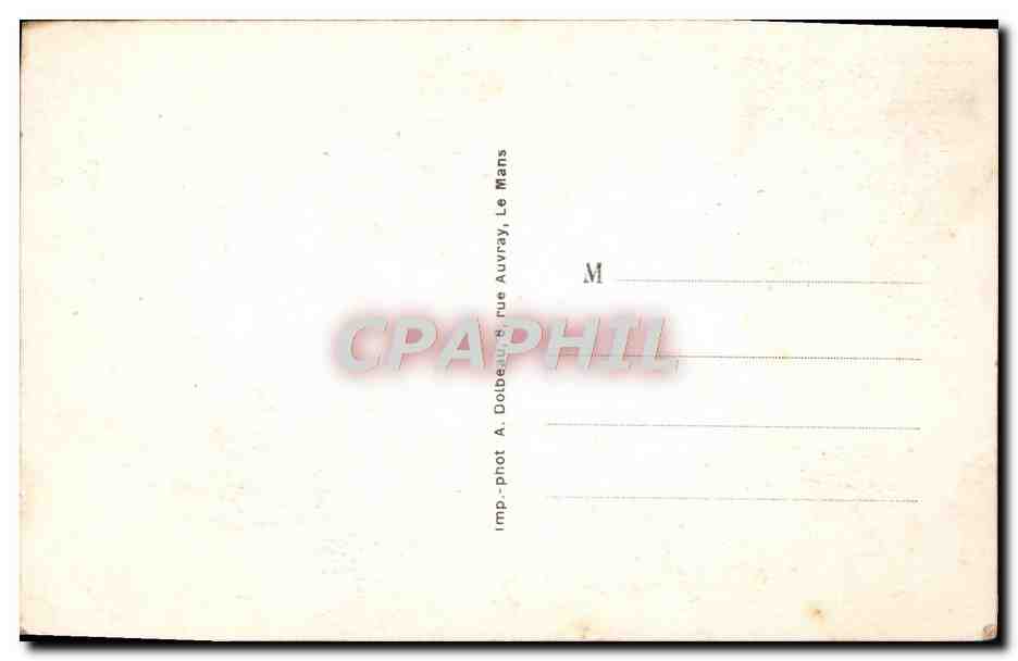 CPA Le Mans Malson dite de la Reine Berangere Cour interieure — Rückseite