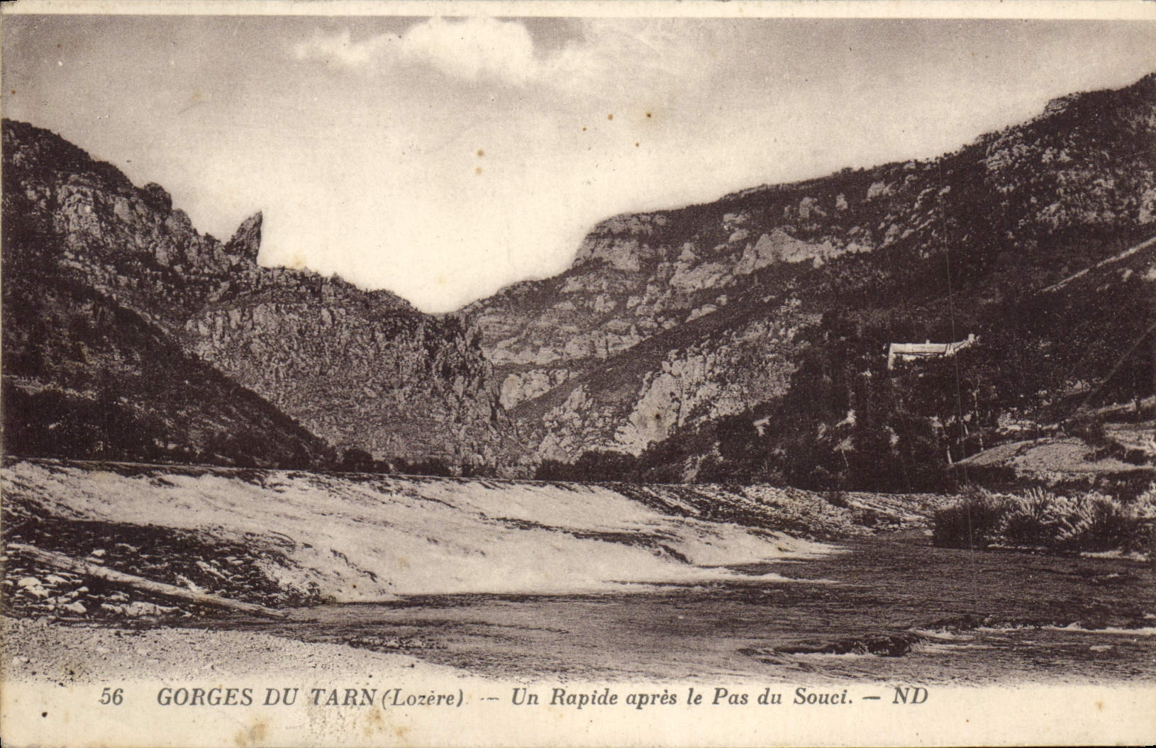 CPA Gorges Du Tran Un Rapide apres le Pas du Souci