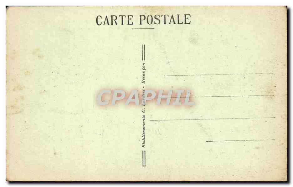 CPA Besancon les Bains Casino et Etablissement thermal des Bains Salins de la Mouillere  — Rückseite