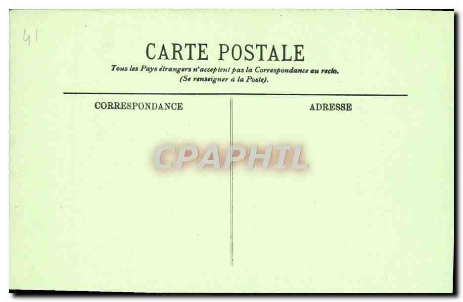 CPA Blois Vue generale vers la Loire  — Verso