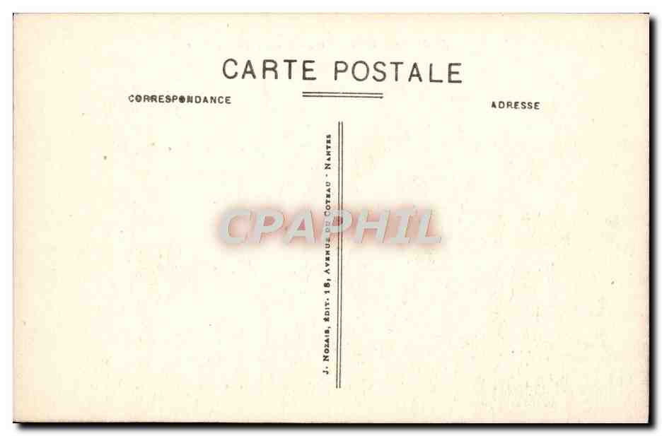 CPA Pornichet La Jetee au clair de lune Peche — Back