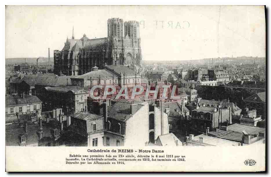 CPA Cathedrale de Reims Notre Dame 