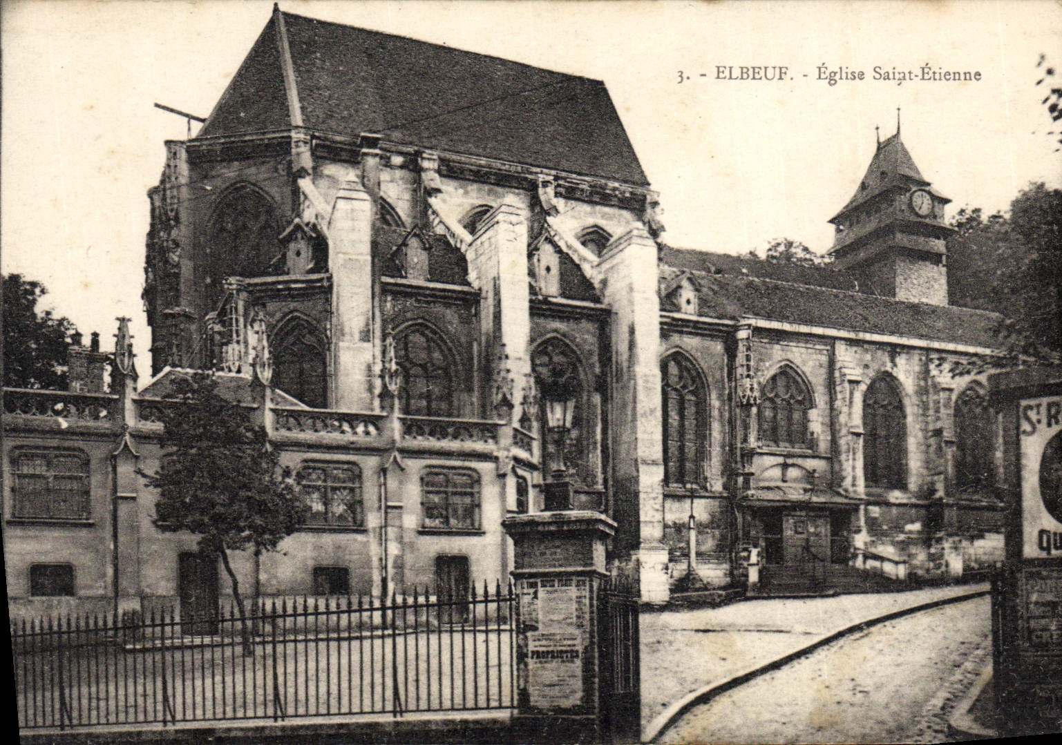 CPA Elbeuf Eglise Saint Etienne 
