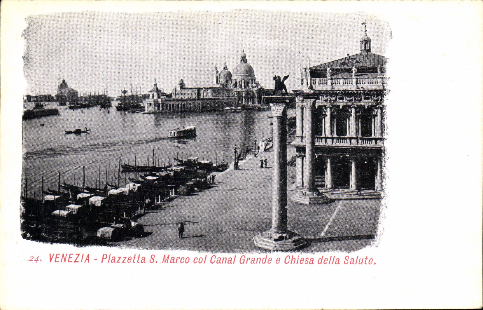 CPA Venezia Piazzetta S Marco col Canal Grande e Chiesa della Salute 