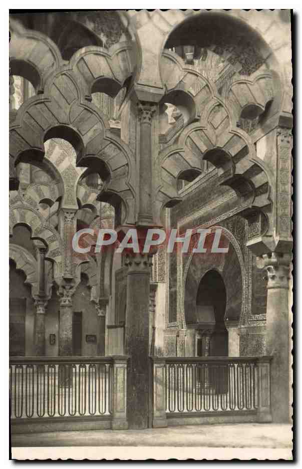CPA Cordoba Mezquita Catedral Columnas del Mihrab 