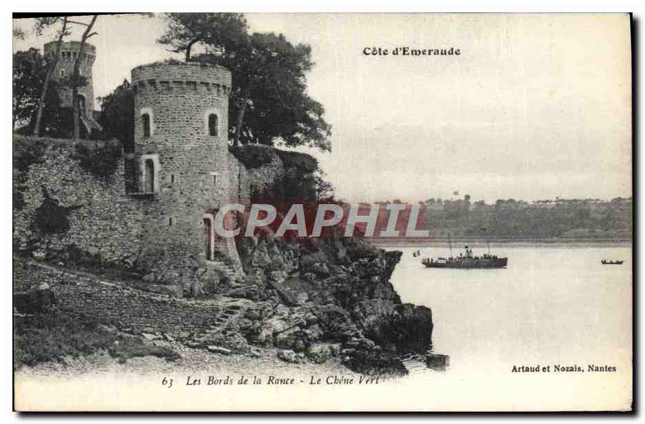Les Bords de la Rance - Le Chêne Vert — Côte d'Emeraude — Artaud et Nozais, Nantes, n°63