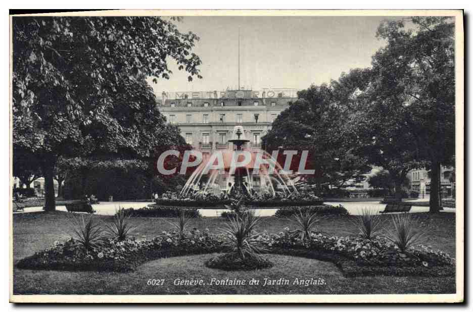 CPA Geneve Fontaine Du Jardin Anglais