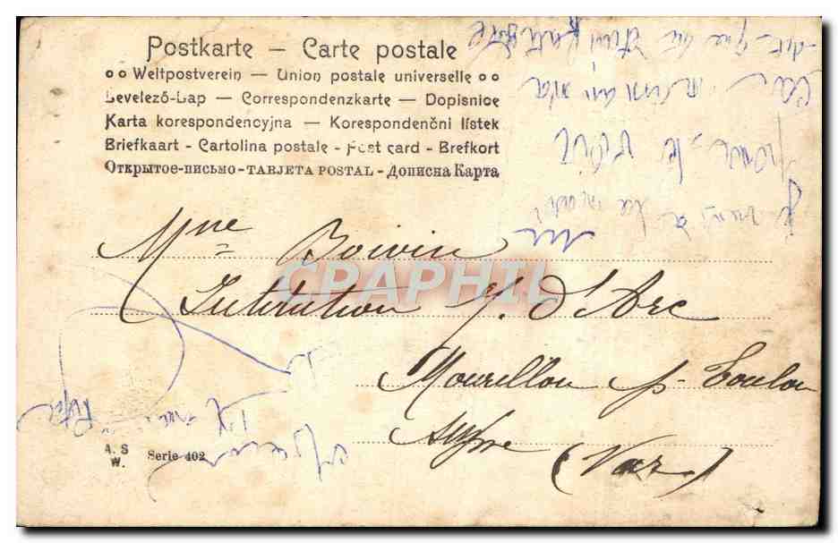 CPA Joyeyses Paques — Rückseite