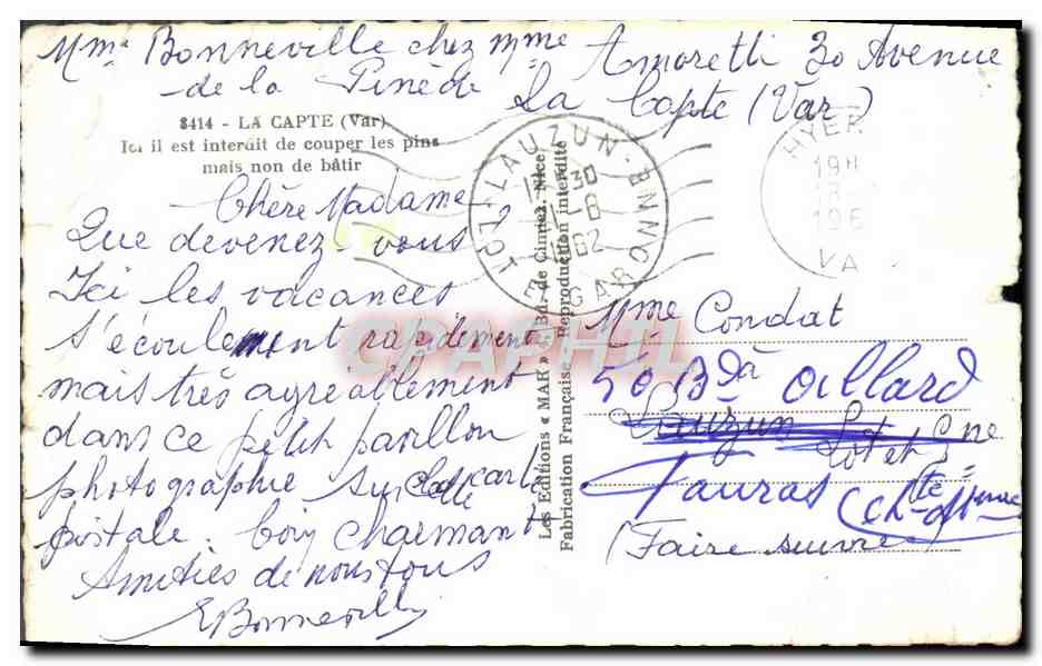 CPM La Capte  — Rückseite