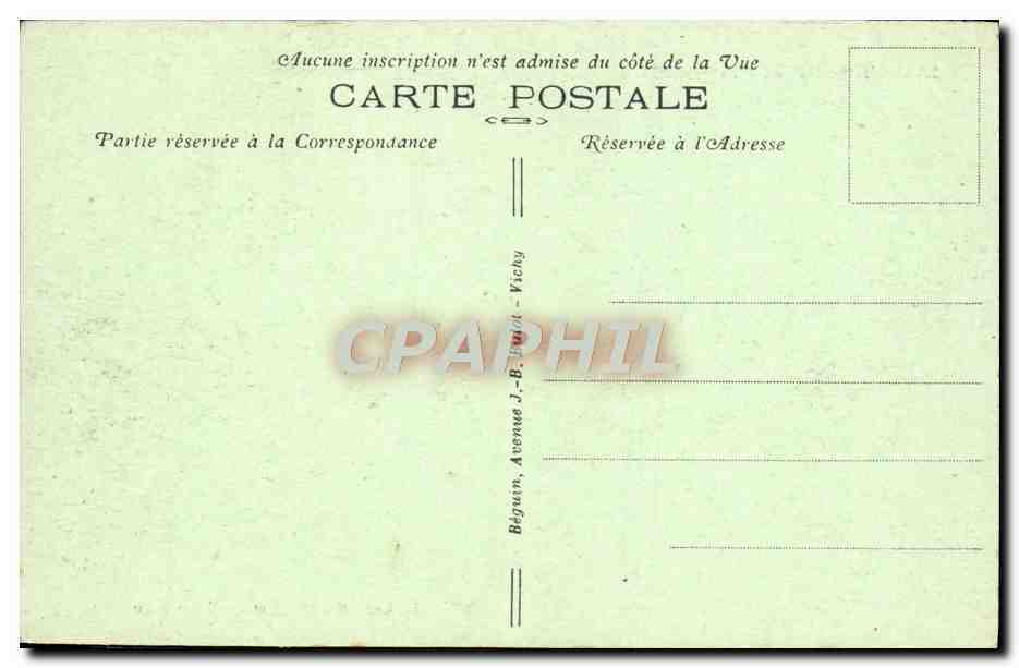 CPA Le Lac Chambon Et Les Monts Dore — Verso