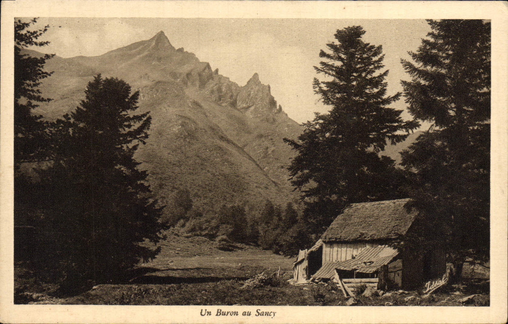 CPA Un Buron Au Sancy