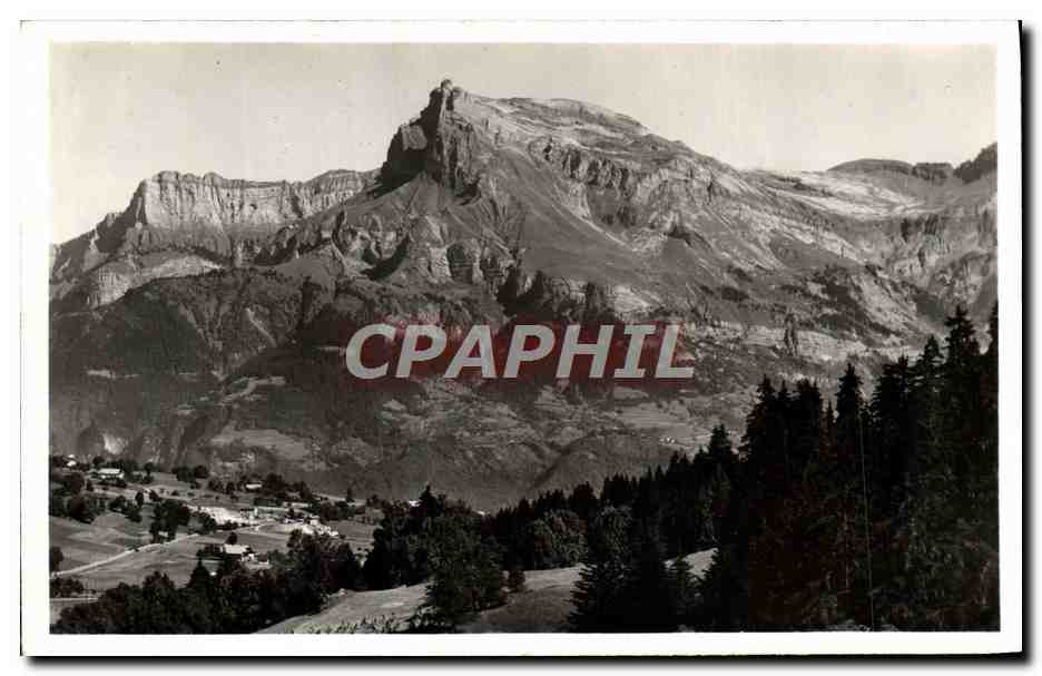 CPA L'aiguille de Varan Vue prise du hameau Megeve 