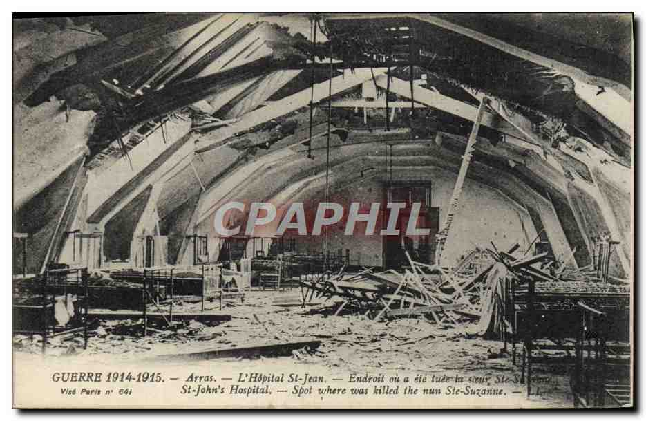 CPA Guerre Arras L'Hopital St Jean Militaria