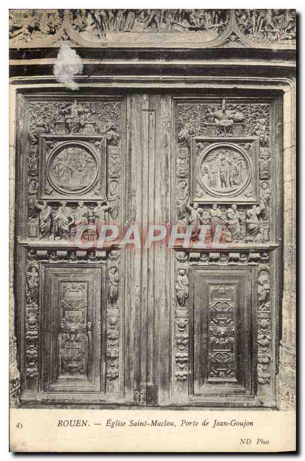 CPA Rouen Eglise Saint Maclour Porte De Jean Goujon