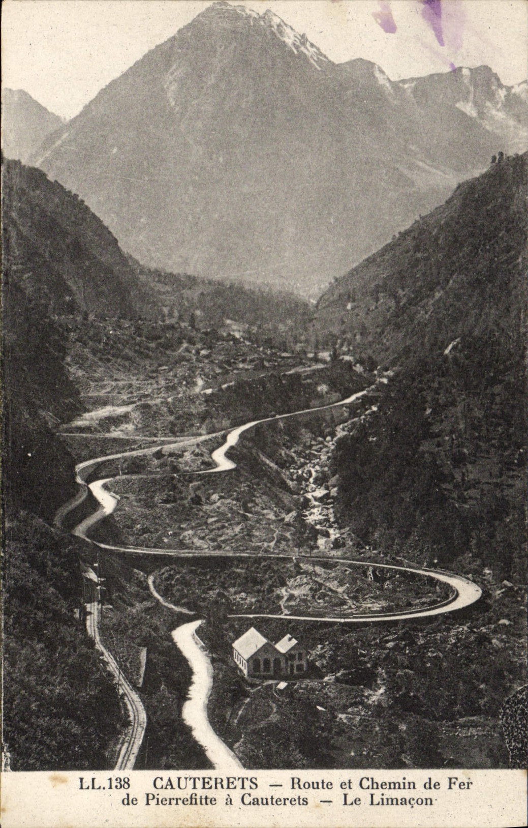 Cauterets — Route et Chemin de Fer de Pierrefitte à Cauterets — Le Limaçon — LL.138